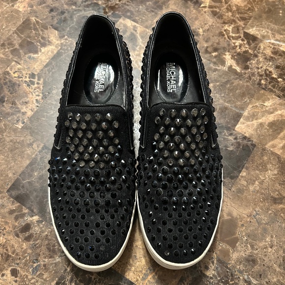 Michael Kors Keaton Platform Rhinestone Sneakers - Picture 1 of 7